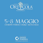 5 -8 Maggio vi aspettiamo ad "Orticola" presso Giardini Indro Montanelli a Milano